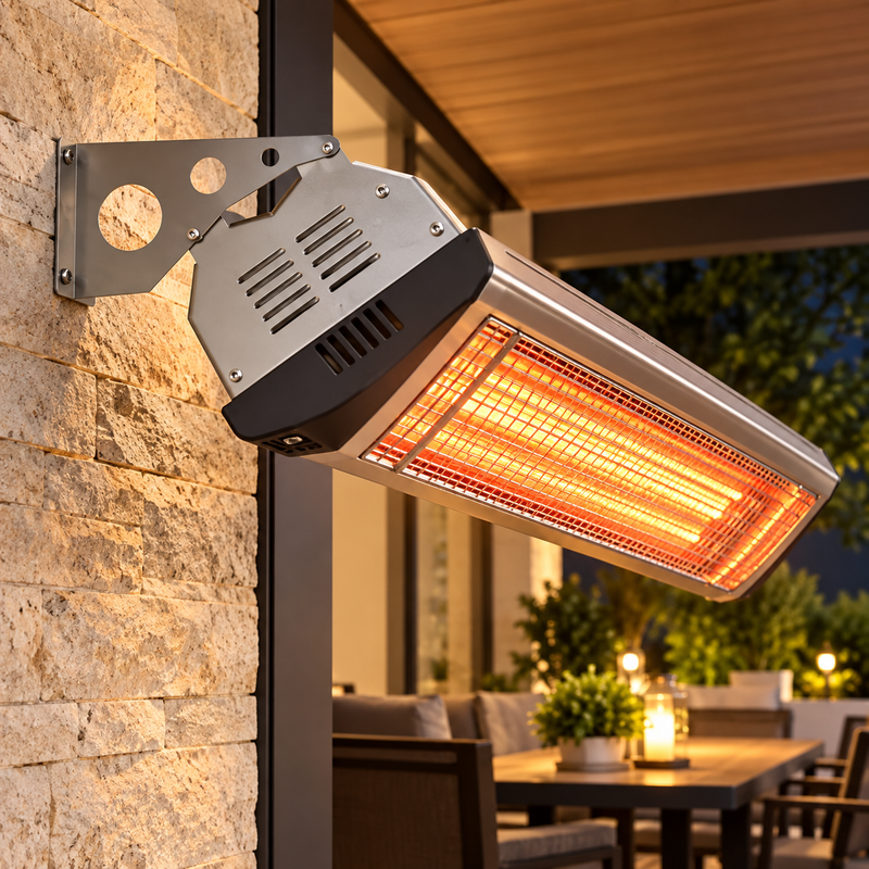 Calcana Wall Mounting 25° Tilt Stainless Steel 5' & 10' Heaters