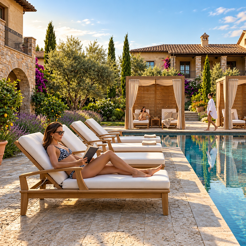 Anderson Teak Brianna Sun Lounger 4-Piece Set