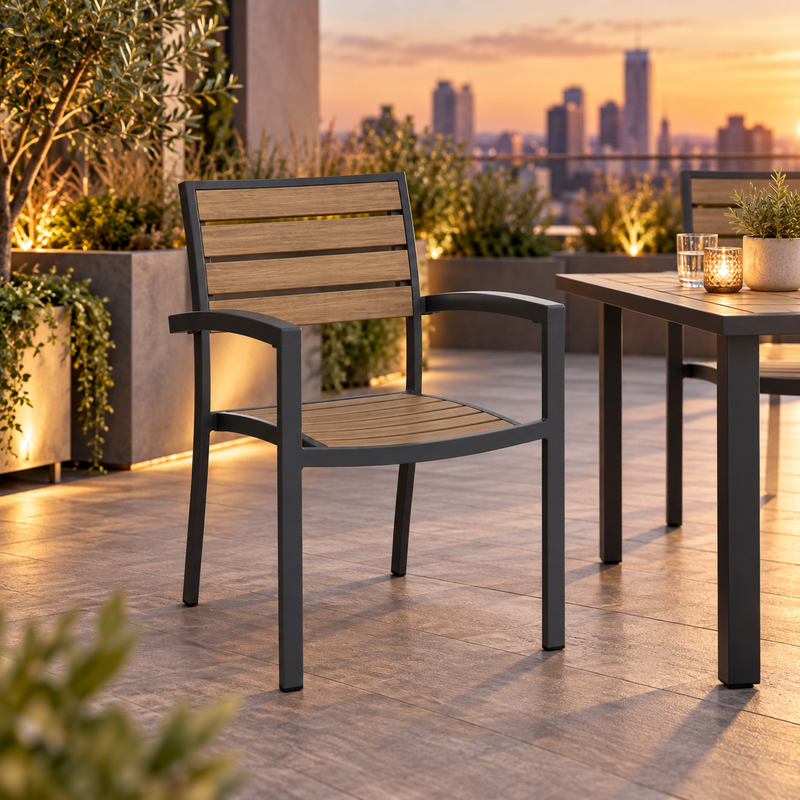 Kannoa Martinique Dining Chair with Arms