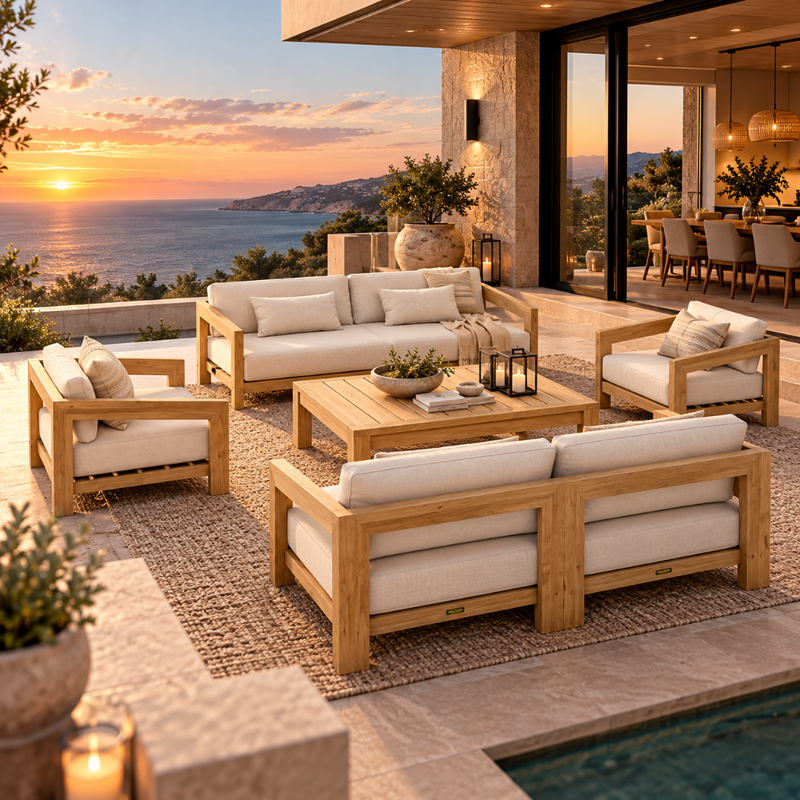 Anderson Teak Smyrna Deep Seating Set (SET-852)
