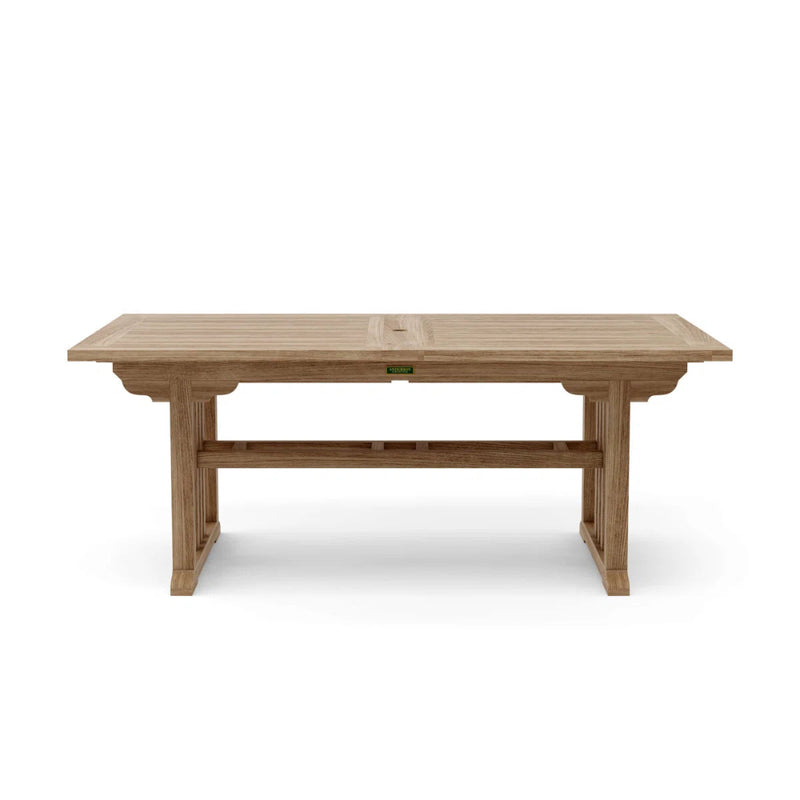 Anderson Teak Sahara 106" Rectangular Double Extension Dining Table