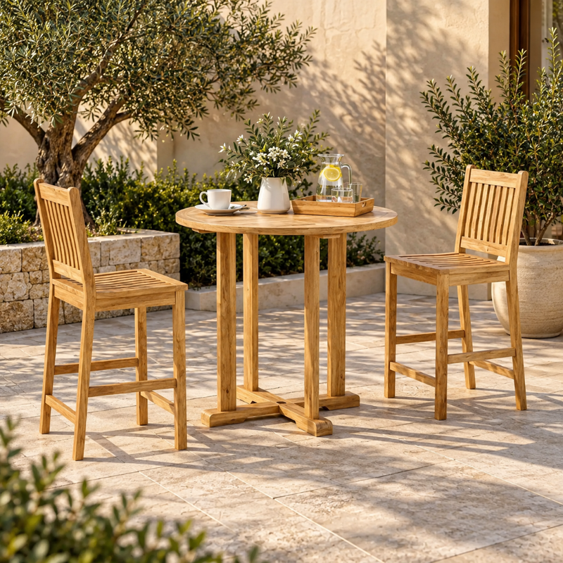 Anderson Teak Bahama Avalon 3-Piece Bar Set (SET-09A)