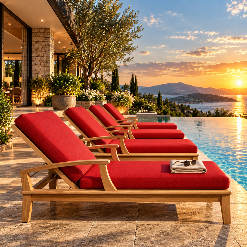Anderson Teak Brianna Sun Lounger 4-Piece Set