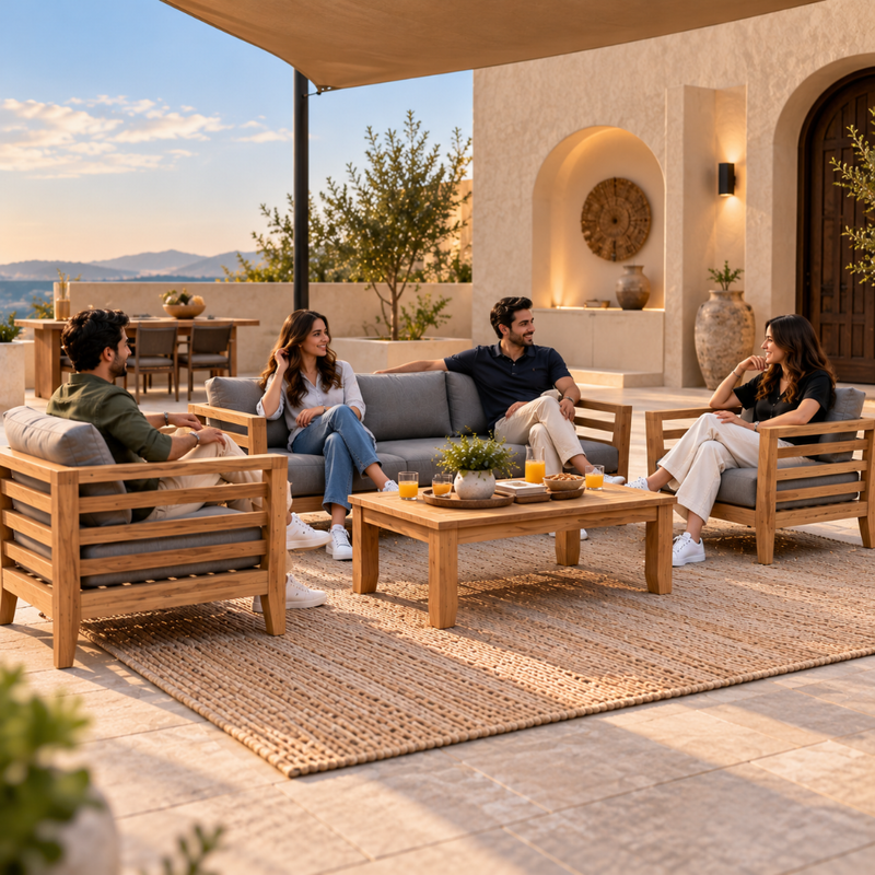 Anderson Teak Cordoba 4-Piece Deep Seating Set