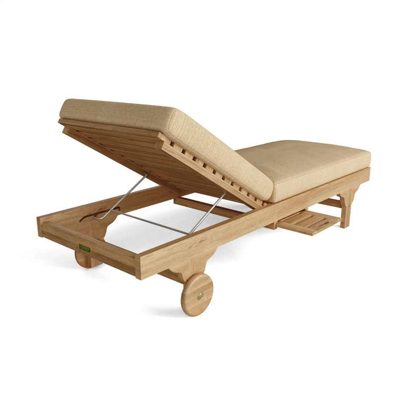 Anderson Teak Capri Adjustable Sun Lounger with Side Tray