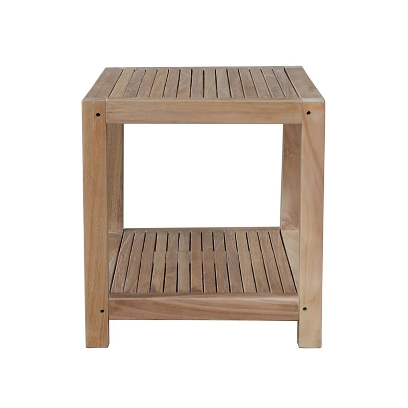 Anderson Teak Windsor Outdoor Teak 2-Tier Side Table