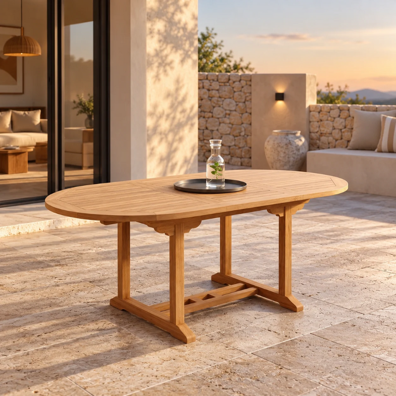 Anderson Teak Bahama 87" Oval Extension Table