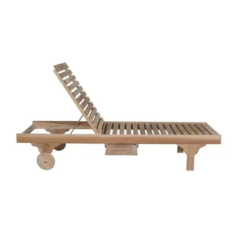 Anderson Teak Capri Adjustable Sun Lounger with Side Tray