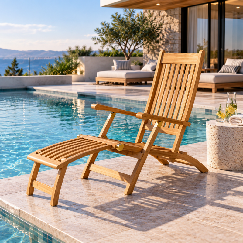 Anderson Teak Tropicana Steamer Chair