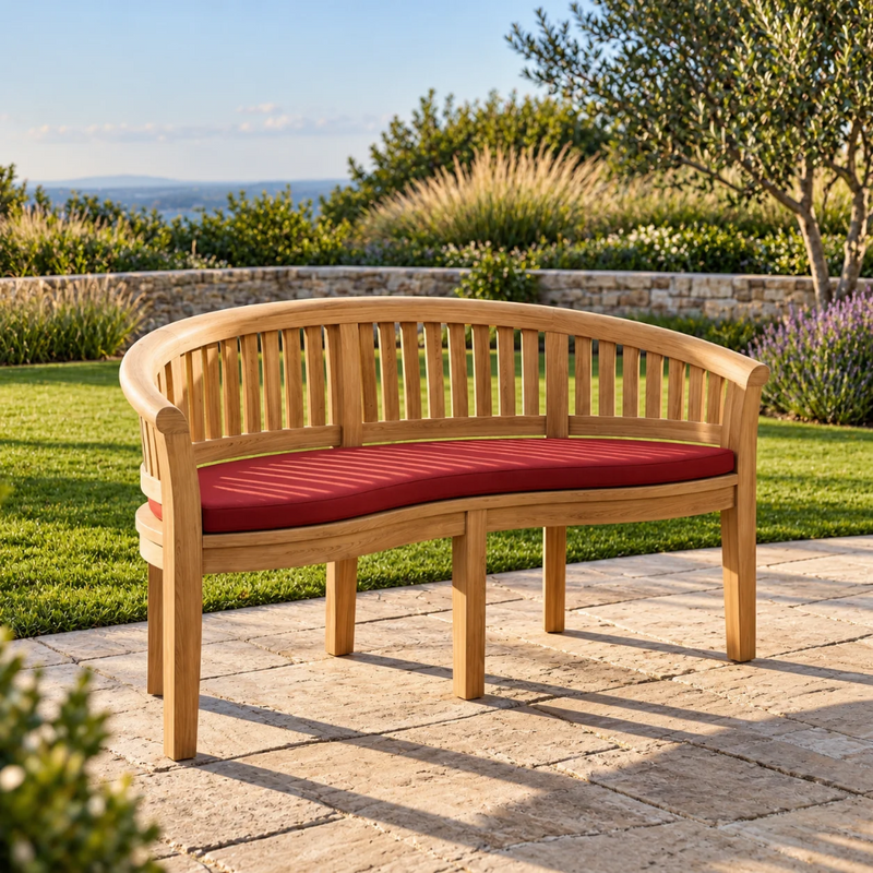 Anderson Teak Curve 3-Seater Extra Thick Bench