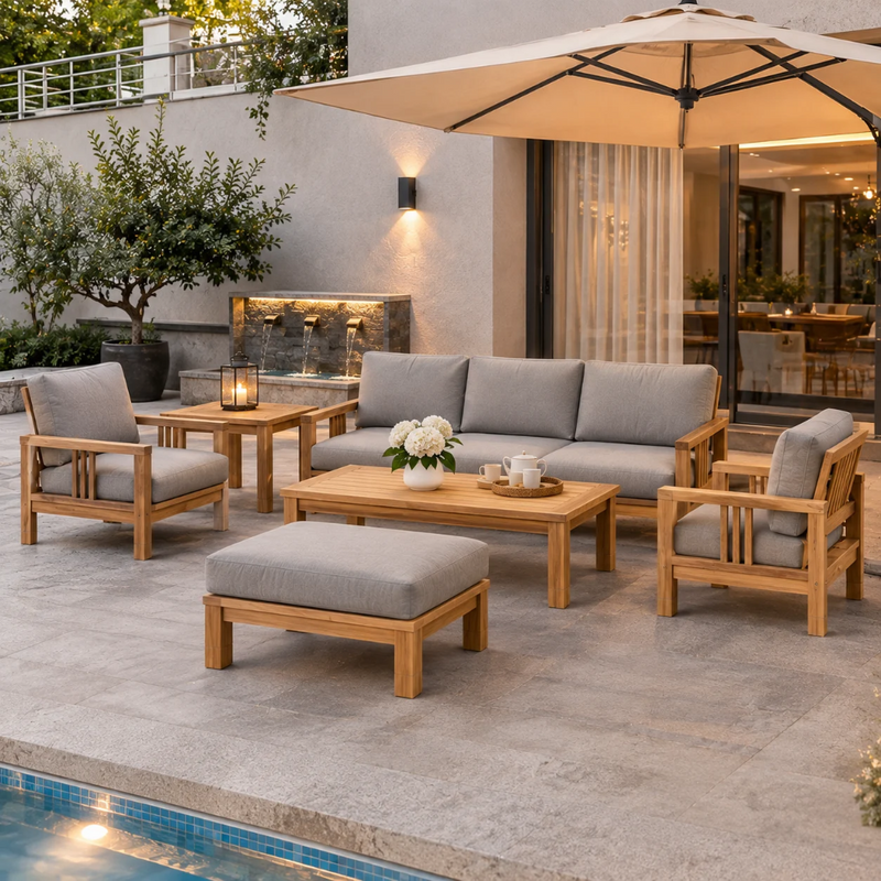 Anderson Teak SouthBay Deep Seating Collection 6-Piece Set (Set A)