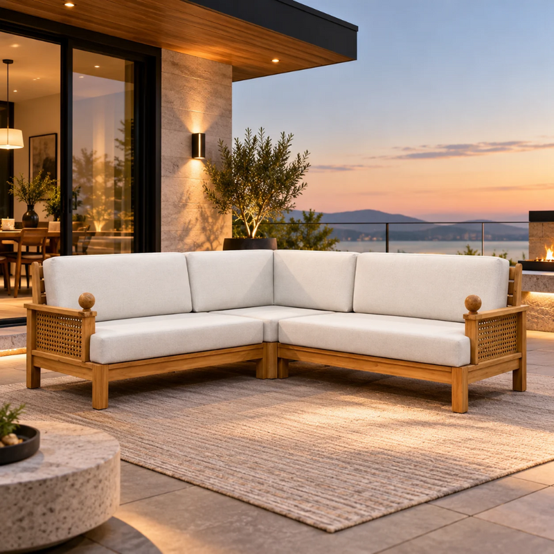 Anderson Teak Luxe Modular Deep Seating Collection 5-Piece Set