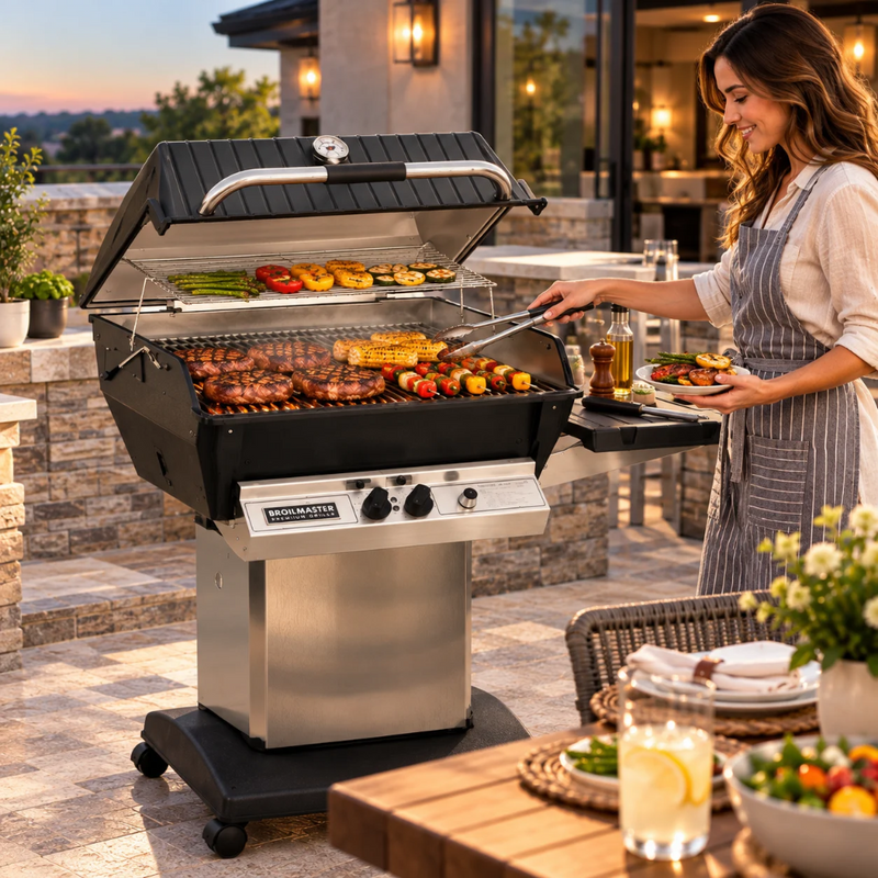 Broilmaster P3X Premium Gas Grill Cart Package