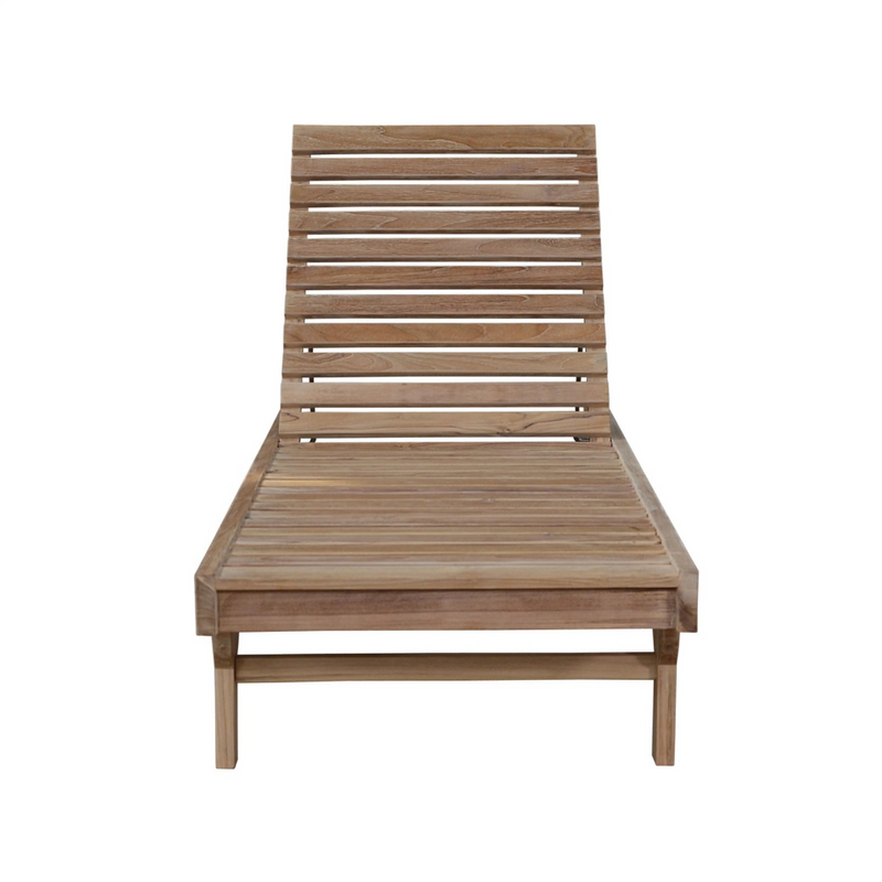 Anderson Teak Capri Adjustable Sun Lounger with Side Tray