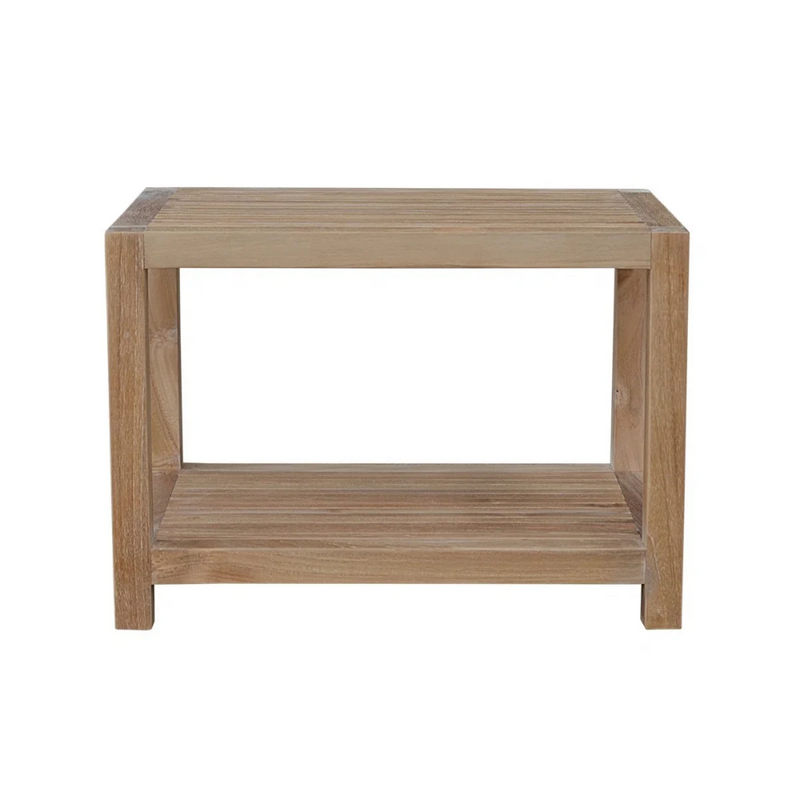 Anderson Teak Windsor Outdoor Teak 2-Tier Side Table