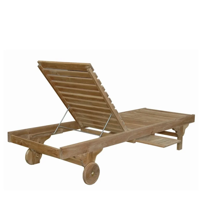 Anderson Teak Capri Adjustable Sun Lounger with Side Tray