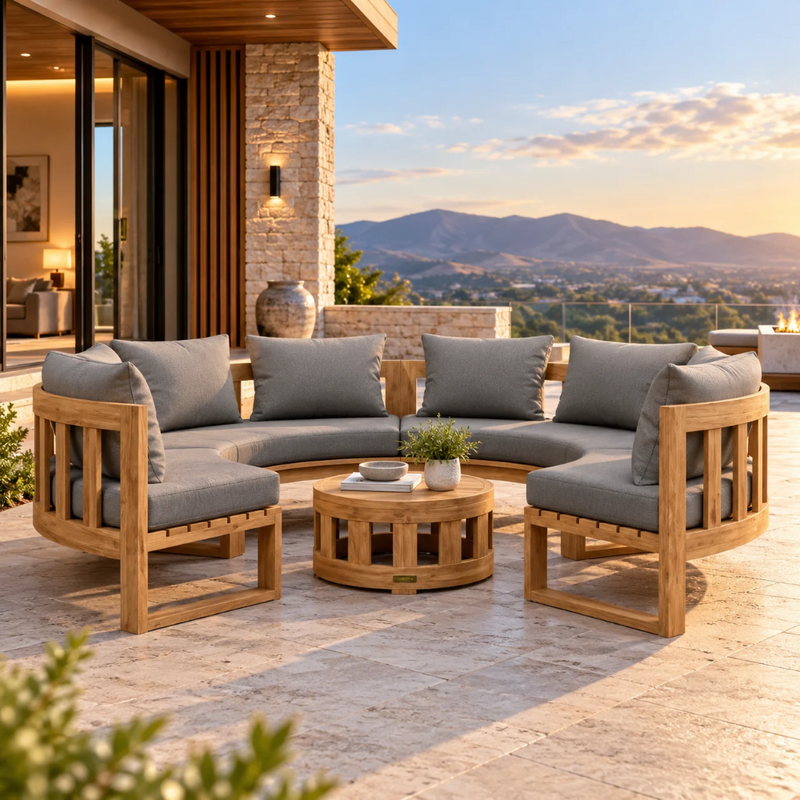 Anderson Teak Circular Modular Deep Seating Set (SET-810)
