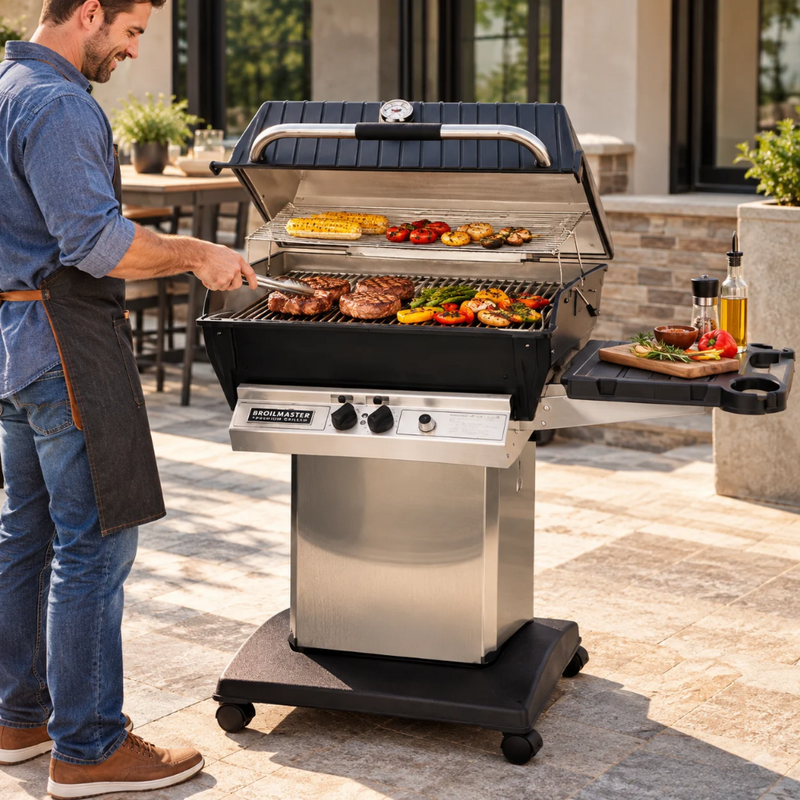 Broilmaster P3X Premium Gas Grill Cart Package