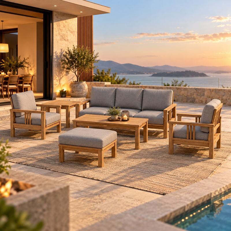 Anderson Teak SouthBay Deep Seating Collection 6-Piece Set (Set A)