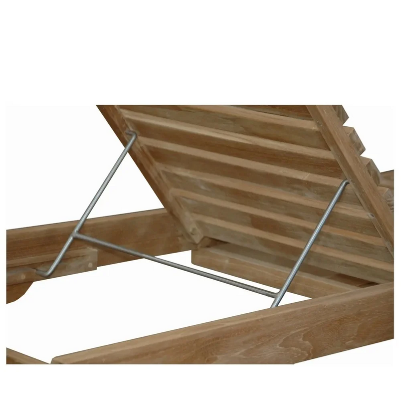 Anderson Teak Capri Adjustable Sun Lounger with Side Tray